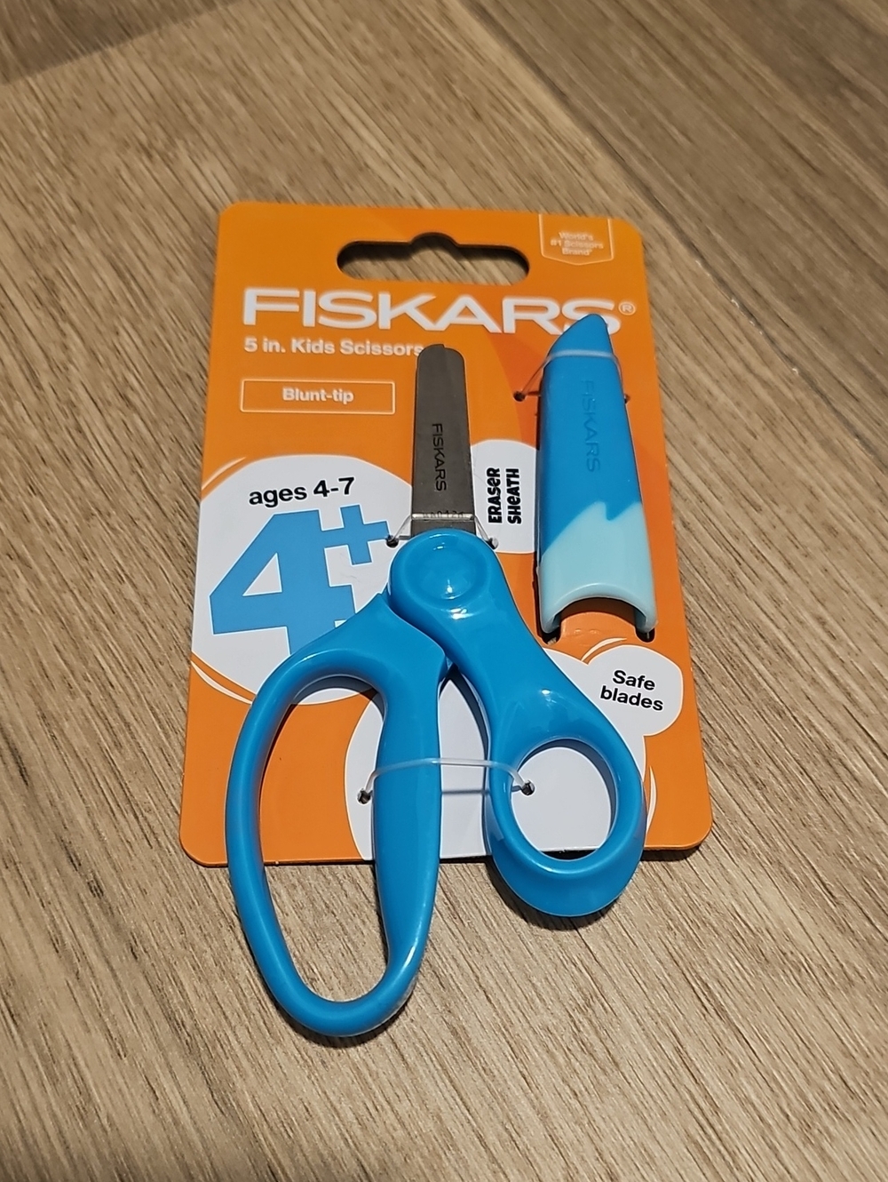 Fiskars 5 Inch Blunt Tip Scissors With Eraser Sheath